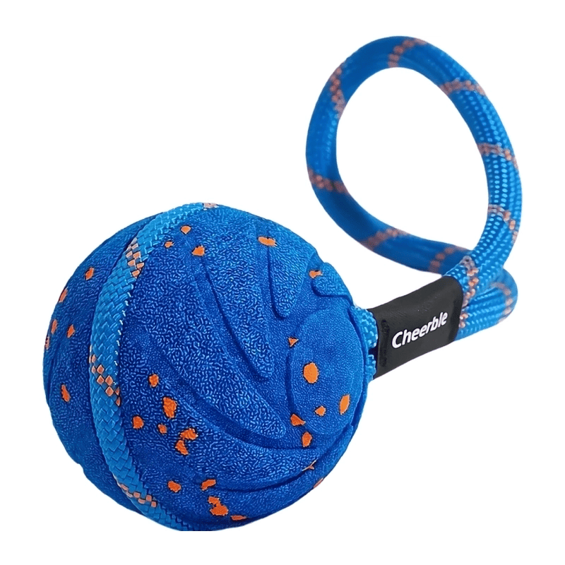 Интерактивная игрушка для собак Cheerble Wicked Ball Aіir Rope Royal Blue (CWQ03B)