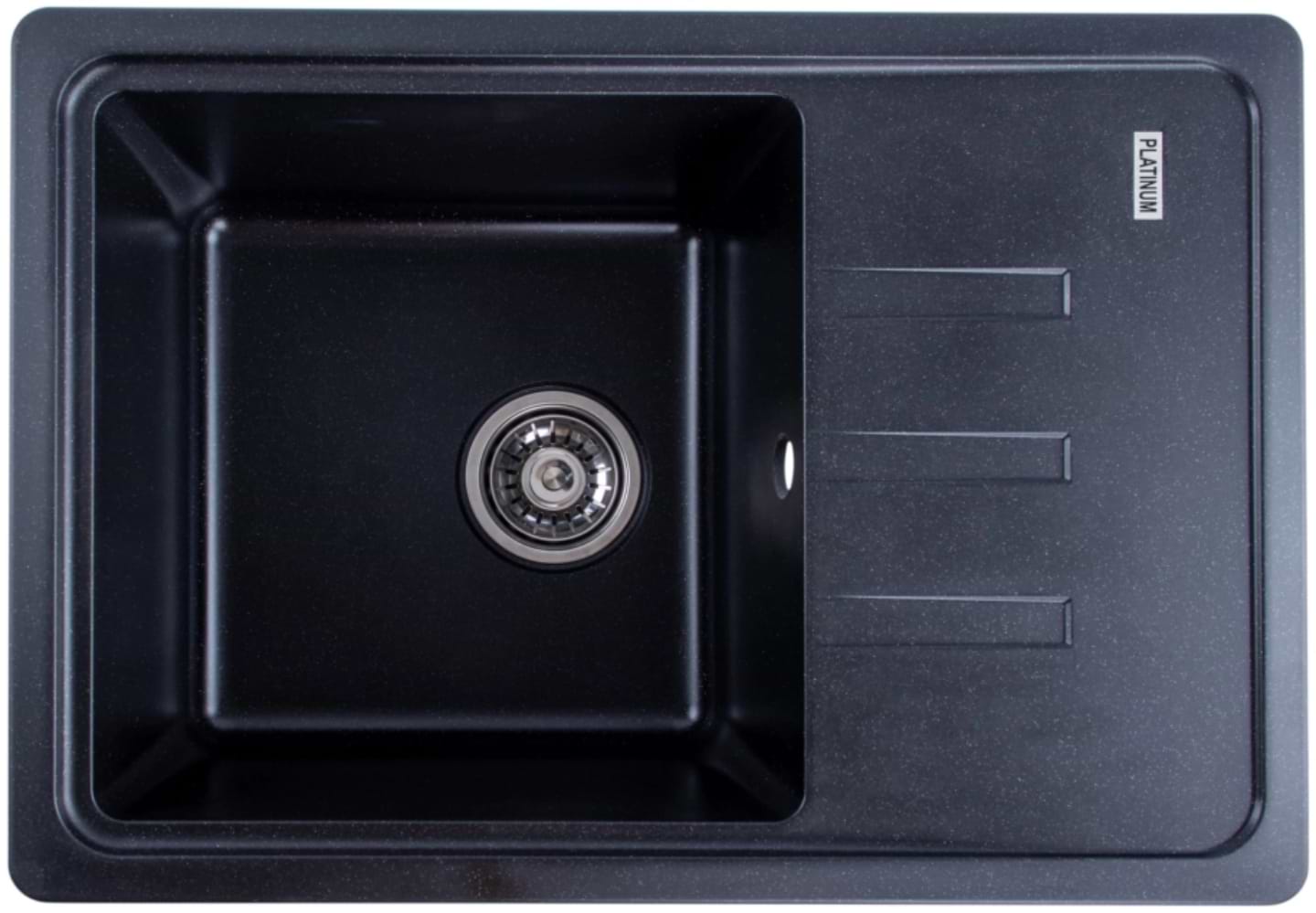 Мойка кухонная VALESO 6243 LIANA матовая Черный металлик