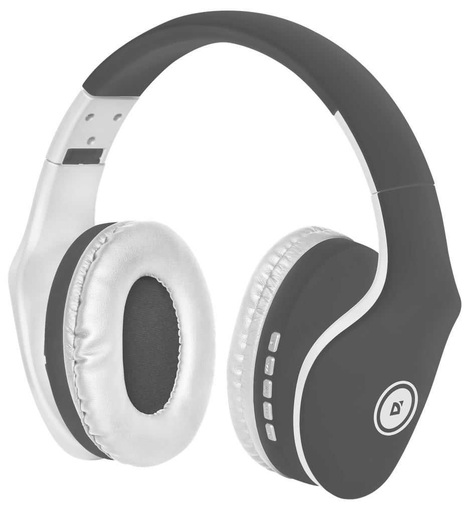 Наушники полноразмерные беспроводные Defender FreeMotion B525 Bluetooth White-Gray (63527) - Фото 1