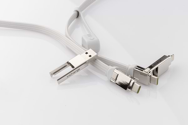 Фото - Кабель синхронізації даних Rolling Square 6in1, inCharge XL 2 м White (XLM02R)