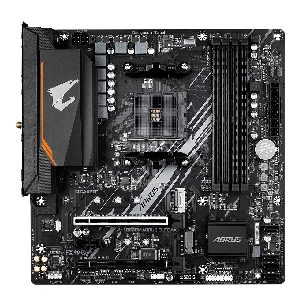 Материнська плата Gigabyte B550M AORUS ELITE AX DDR4 - Фото 1