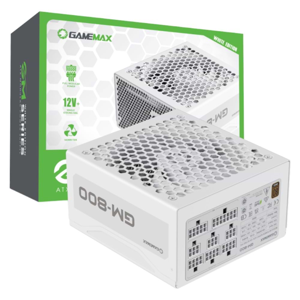 Блок питания для ПК Gamemax GM-800 Modular White