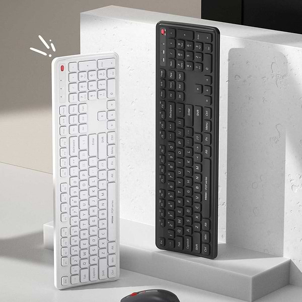 Фото - Клавіатура + миша бездротова Xiaomi MiiiW Keyboard and Mouse Combo Gen 3 PB03 White (MW24PB03) UA