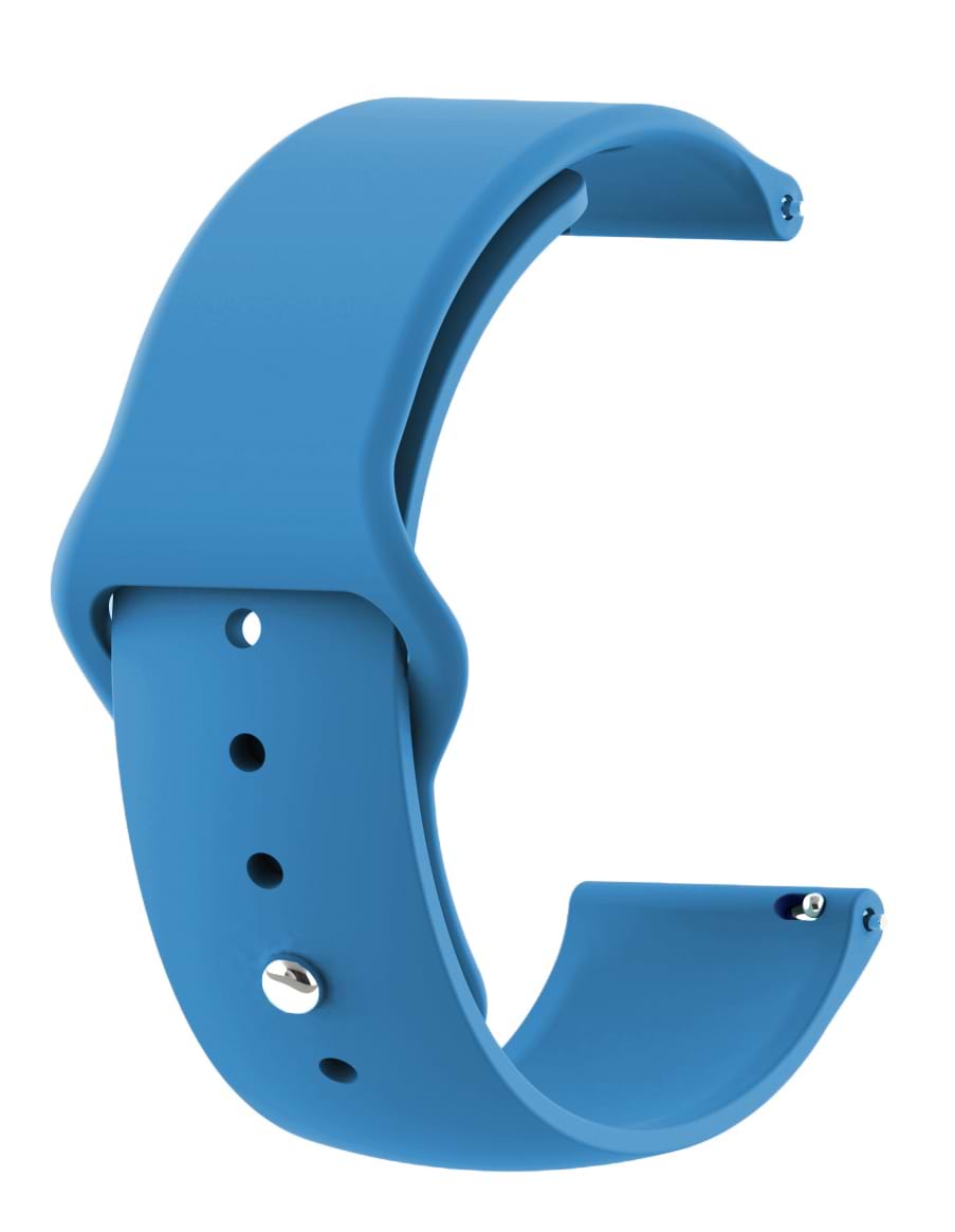 Ремінець для смарт-годинника BeCover Samsung Galaxy (20mm)/Watch 5/ Watch 4 40/44mm/4 Classic 42mm/Active/Active 2 40/44mm/3 41mm/Gear S2/Classic/Gear Sport Light Blue (710498)