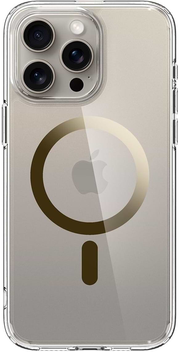 Чохол для смартфону Spigen for Apple iPhone 15 Pro Ultra Hybrid MagFit, Gold (ACS06718) - Фото 1