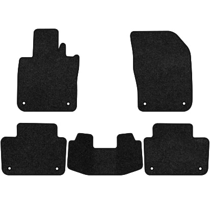 Коврики ворсовые в салон авто EVAtech Premium для Volvo V60 Cross Country Hybrid 2018 2 поколение Combi EU черный кант (VV44232CB5VL8VPB)