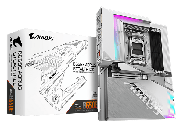 Фото - Материнська плата Gigabyte B650E AORUS STEALTH ICE