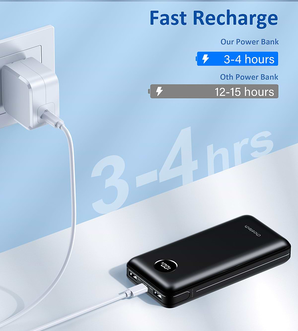 Фото - Уцінка - Батарея мобільна Choetech 20000mAh 45W Black (B653-CCBK)