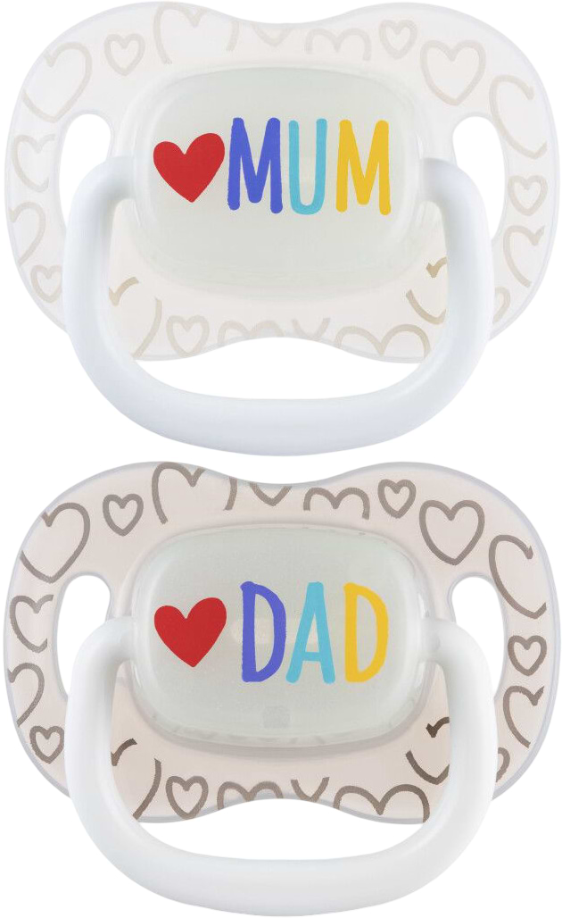 Симетрична пустушка Canpol babies 6-18 міс LoveMum&Dad 2 шт. (34/940)