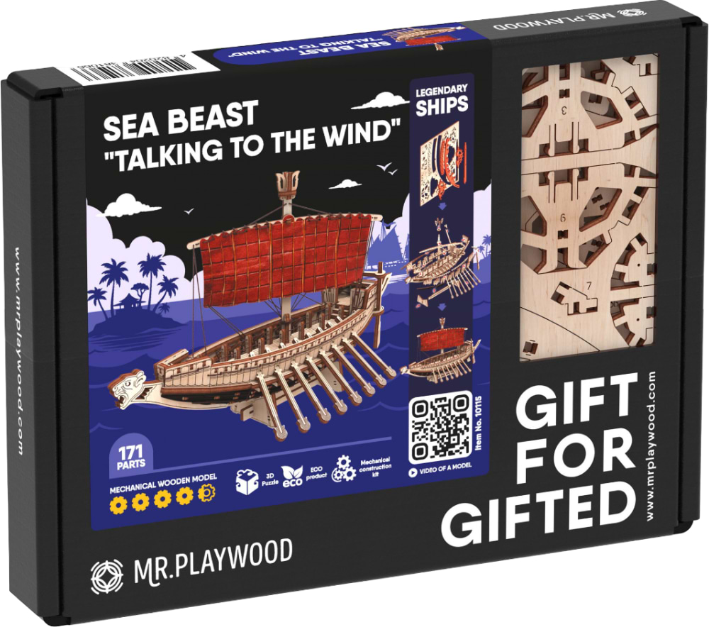 3D пазли Mr.Playwood Корабель Морський Звір "Розмовляючий з вітром" (10115)