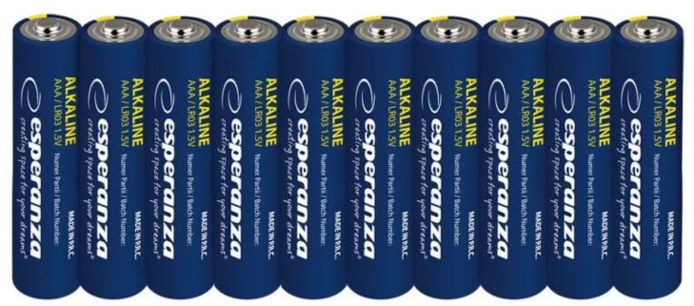 Батарейка тип AAA Esperanza 10 шт. (EZB113) - Фото 1
