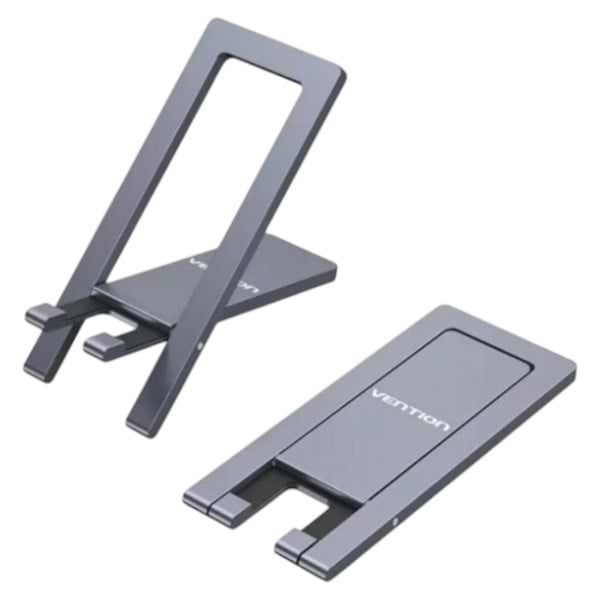 Фото - Підставка для мобільного пристрою Vention Portable Cell Phone Stand Holder for Desk aluminum alloy Grey (KCZH0)