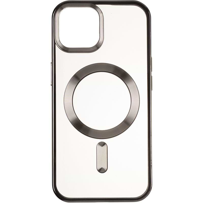 Чохол для смартфону Gelius Chrome Frame Case MagSafe for iPhone 15 Black (94702) - Фото 1