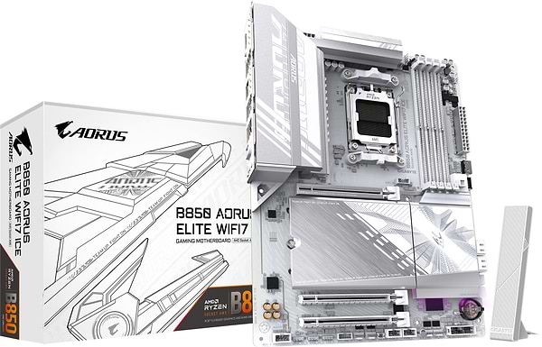Фото - Материнская плата Gigabyte B850 AORUS ELITE WIFI7 ICE