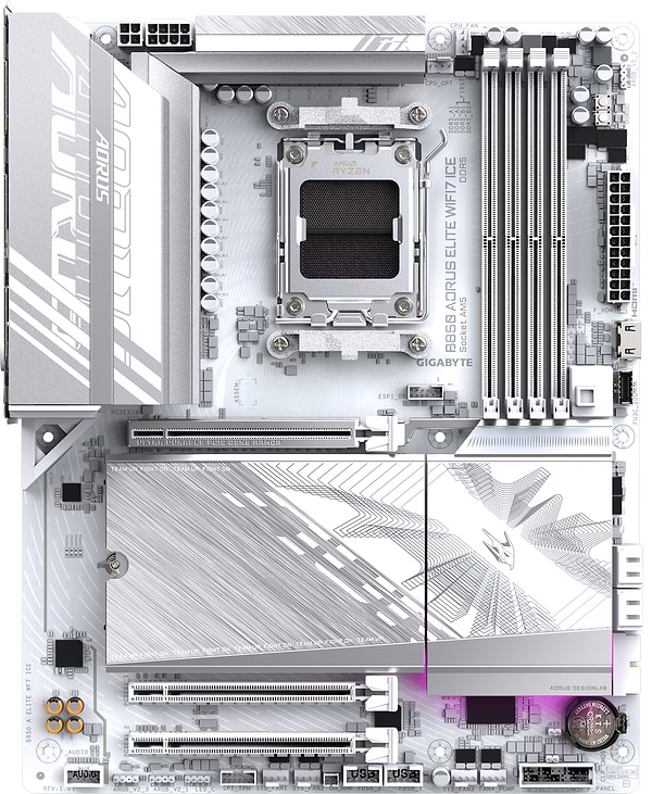 Фото - Материнская плата Gigabyte B850 AORUS ELITE WIFI7 ICE
