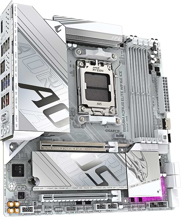 Фото - Материнская плата Gigabyte B850M AORUS ELITE WIFI6E ICE DDR5