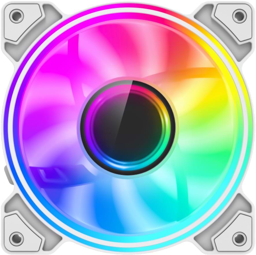 Корпусный вентилятор Gamemax Dual Ring Infinity WH