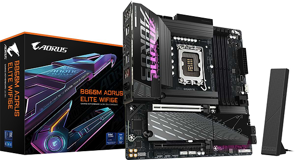 Фото - Материнська плата Gigabyte B860M AORUS ELITE WIFI6E