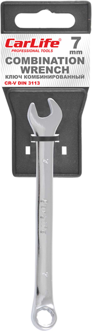 Ключ комбiнований CarLife CR-V 7 мм (WR4007)