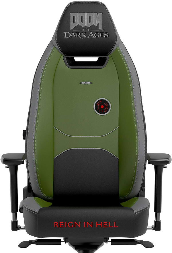 Фото - Кресло для геймеров Noblechairs LEGEND DOOM the Dark Ages Green (NBL-LGD-PU-DDA)