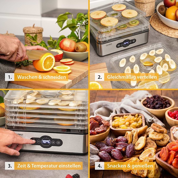 Фото - Сушарка для фруктів та овочів First FA-5126-6