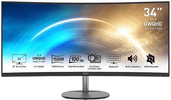 Фото - Монітор MSI PRO MP341CQ