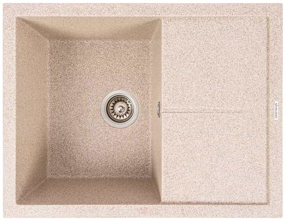 Мийка кухонна VALESO 6550 CRIPTA матова (карамель)