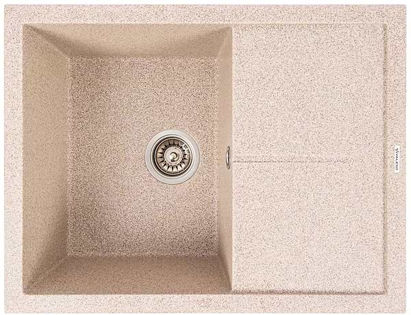Фото - Мойка кухонная VALESO 6550 CRIPTA матовая (карамель)
