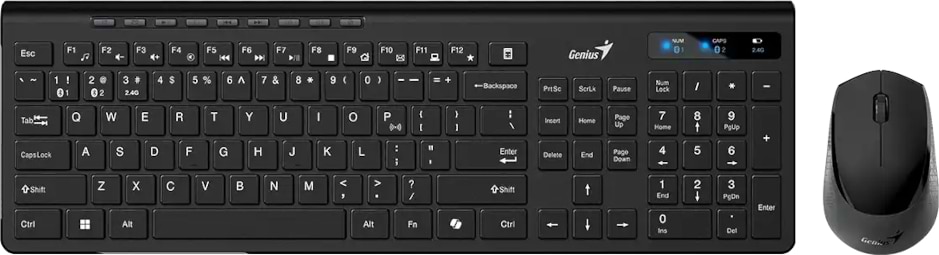 Клавіатура + миша бездротова Genius UKR BT +2.4GHz SlimStar 8230 (31340015424) - Фото 1