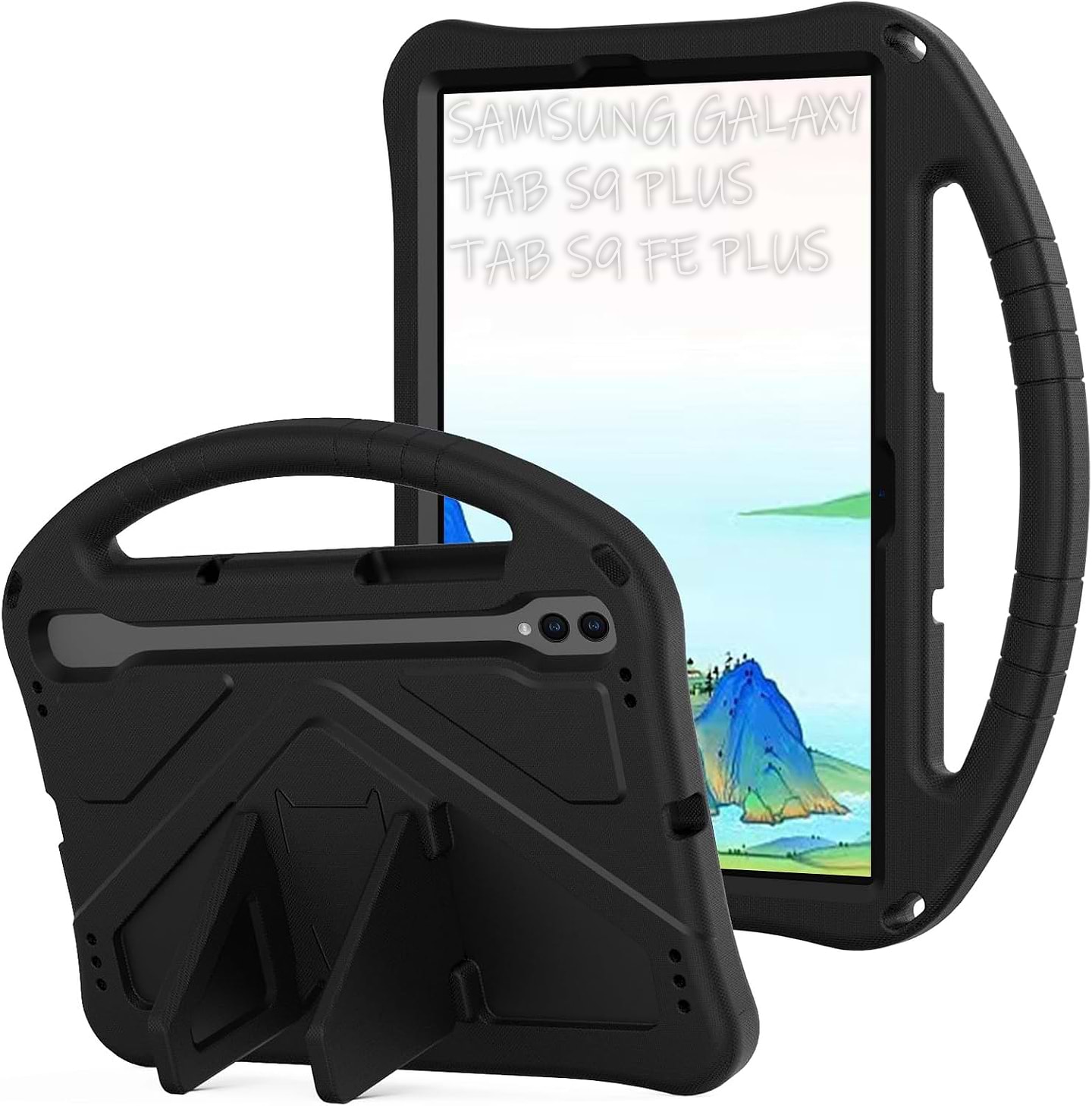 Чохол для планшета BeCover Protected Cover for Samsung Galaxy Tab S9 Plus (SM-X810/SM-X816)/S9 FE Plus (SM-X610/SM-X616) 12.4"" Black (711877) - Фото 1