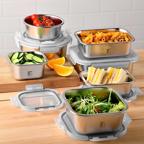 Фото - Ємність для зберігання Bergner Go Lovers 1,5 л (BG-36314-GY)