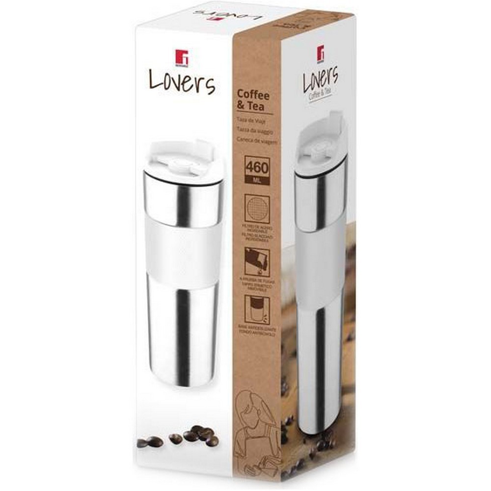 Фото - Термокружка Bergner Coffee & tea lovers 460 мл (BG-37789-WH)