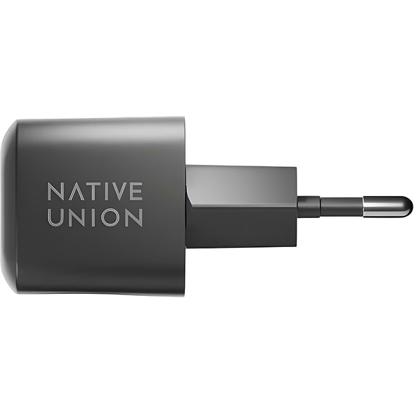 Фото - Мережевий зарядний пристрій Native Union Fast GaN Charger PD 30W USB-C Port Black (FAST-PD30-2-BLK-EU)