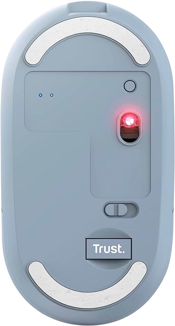 Фото - Миша бездротова Trust Puck Rechargeable Ultra-Thin BT WL Silent Blue (24126)