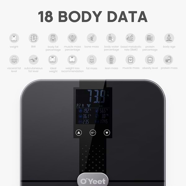 Фото - Ваги підлогові Oyeet BS-OY02 Dark Gray