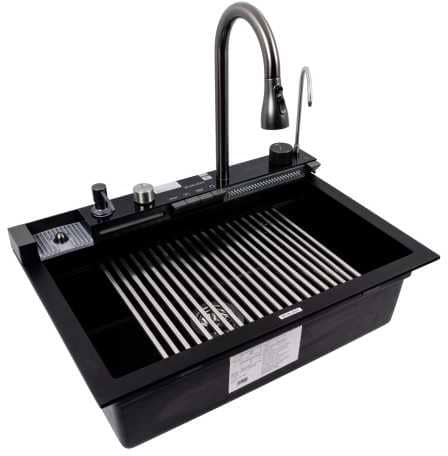 Мойка кухонная VALESO 6846 IRENA матовая (черная)