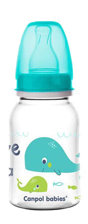 Пляшка для годування Canpol babies 120 мл PP LOVE&SEA - бірюзова (59/300_tur)