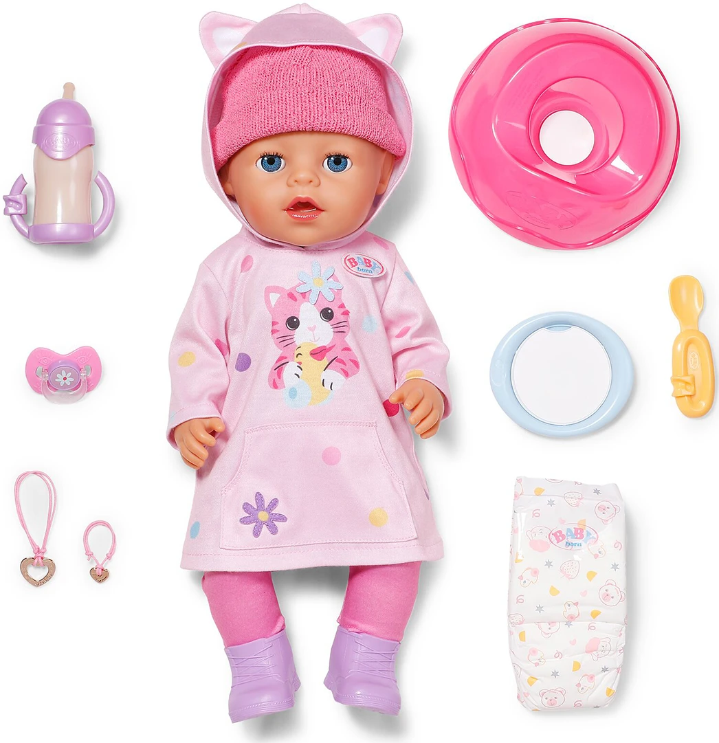 Кукла Baby Born серии Click & Play – ЭММА В КОСТЮМЕ С УШКАМИ (43 см, c аксесс.) (841020)