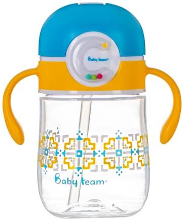 Поильник-непроливайка детский Baby Team Tritan с силиконовой трубочкой 300 мл (5040)