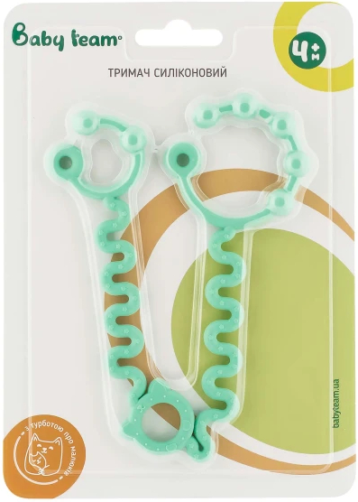 Фото - Тримач пустушок Baby Team 3380 бірюзовий