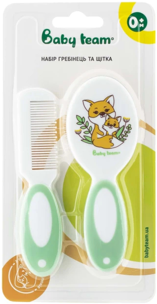 Фото - Набор расчесок для детских волос Baby Team 7106 зеленый