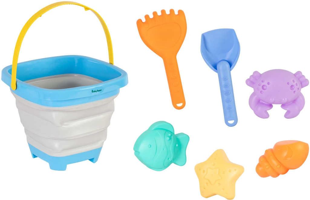 Набір для гри в пісочниці Baby Team 7 ел. (9511_блакитний)