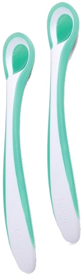 Набор детских столовых приборов для малыша Nuvita термоложки, 2 шт. салатовый (NV8485Lime)