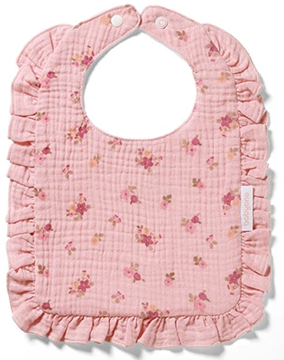 Нагрудник детский BabyOno муслиновый розовый 30х20 см (1724/02)