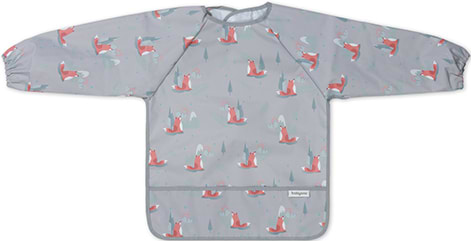 Нагрудник з клейонки BabyOno з довгим рукавом Лисички (1477/03)