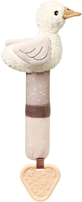 Брязкальце BabyOno з пищалкою та прорізувачем Гуска Зоя (1555)