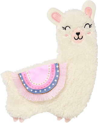 Погремушка BabyOno с шуршанием Лама Лулу розовая (1557/01)