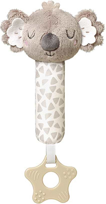 Брязкальце BabyOno з пищалкою та прорізувачем Коала Коко (1633)