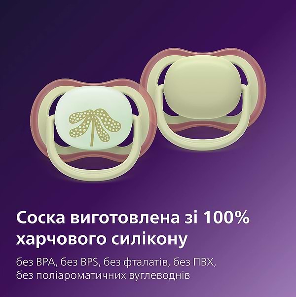 Фото - Ортодонтическая пустышка Philips Avent Ultra Air, 6-18 мес. (SCF087/18)