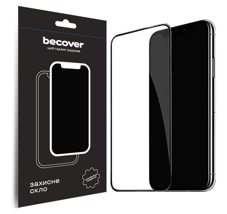 Защитное стекло для смартфона BeCover for Apple iPhone 15 Plus Black (709788)